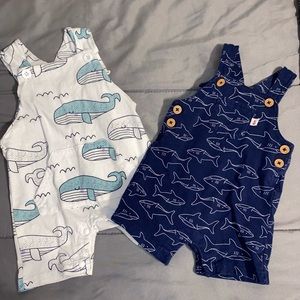 0-3 months baby boy overalls